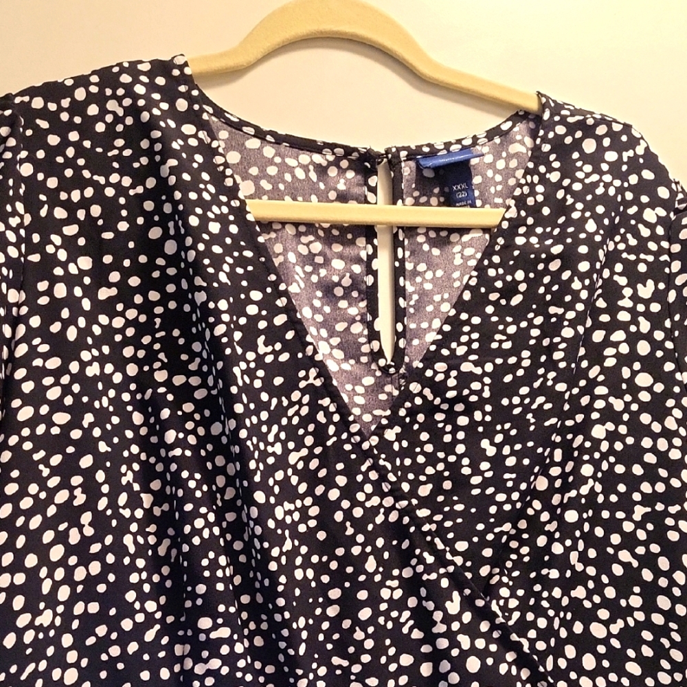Scoop Black and White Polka Dot 👗 dress - Picture 1 of 6